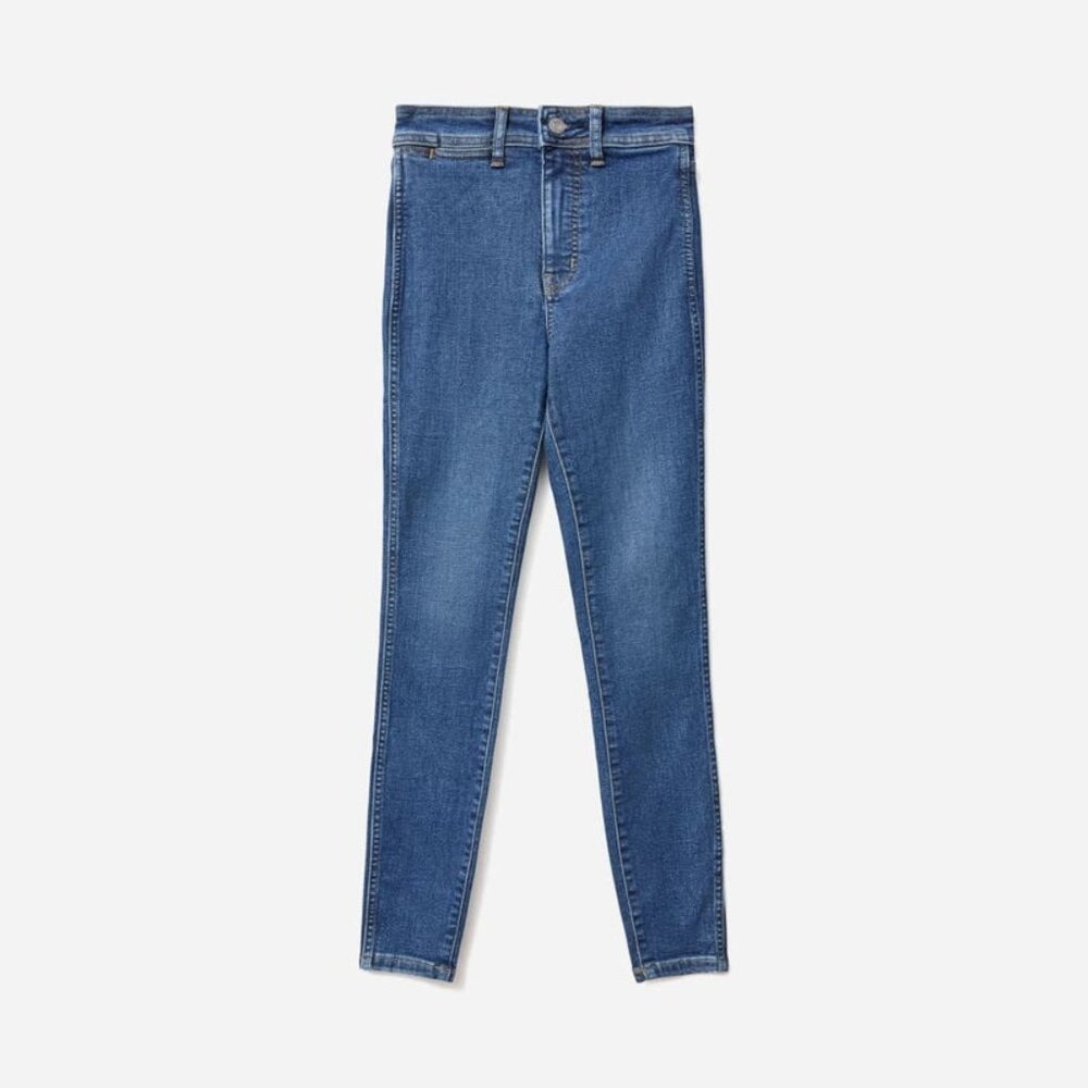 Everlane The Way-High Clean Front Skinny Jean Color Vintage blue Size 2